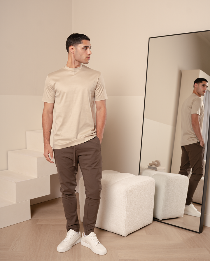 LUXE T-SHIRT - BEIGE