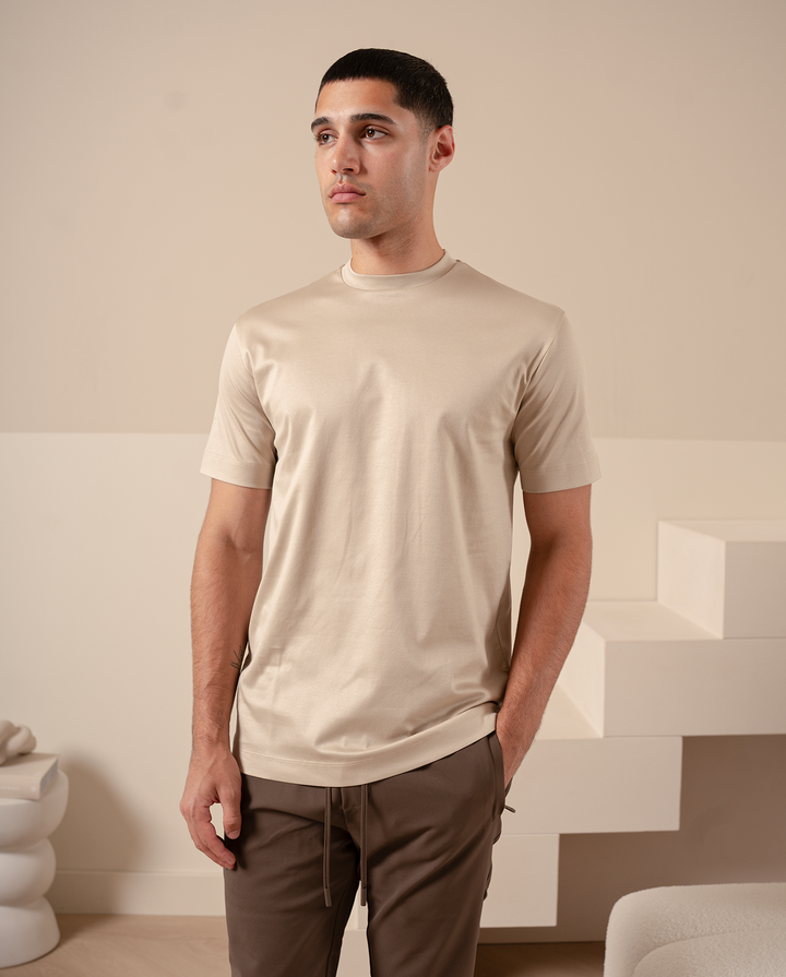 LUXE T-SHIRT - BEIGE